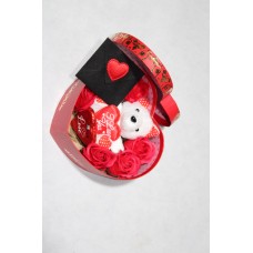 Kalpli ayıcıklı çikolatalı kutu